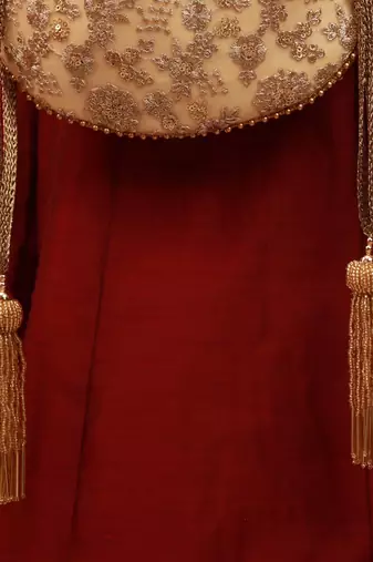 Ada embroidered potli - gold