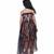Black printed satin versace print satin dress sheer style