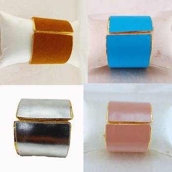 Free size brass 4 multi color plain bracelet combo 3