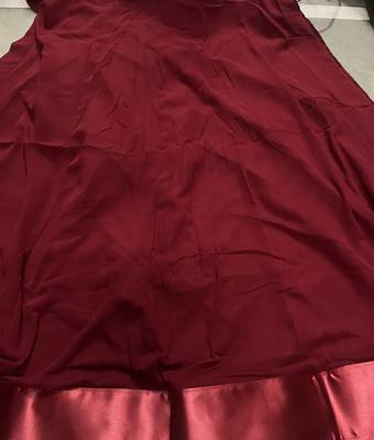 Maroon georgette thread with sequience embroidered work festival gharara style salwar suit dupatta 4