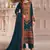 Royal blue heavy faux georgette embroidery pakistani salwar suit
