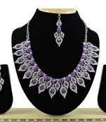 Elegant purple gemstone jewelry set
