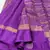 Purple silk blend saree with blouse piece