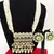 Luxury pearl rajasthani long Necklace :: - traditional gold-plated kundan with green stones - bridal wedding jewelry set