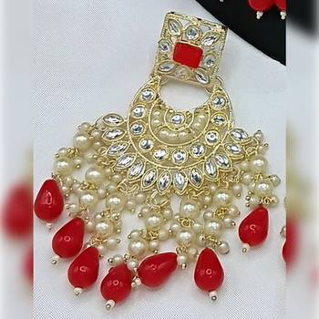 Royal pearl and crystal choker set - gold-plated wedding jewelry with earrings and ring 2