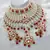 Royal ruby red kundan choker necklace set bridal polki jewelry with pearl for wedding, karwa chauth & festive occasions