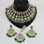 Kundan choker set with pearl tassels - premium glass cut stone wedding collection