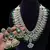 Royal polki kundan Necklace :: set with green emerald accents - vintage-inspired bridal collection
