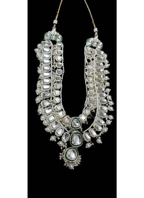 Royal polki kundan Necklace :: set with white accents - vintage-inspired bridal collection 2