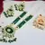 Emerald green kundan crystal maharni har long set - luxurious traditional indian jewelry