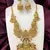 Traditional temple lakshmi design gold-plated Necklace :: with jhumka earrings | antique finish south indian jewelry set