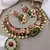 Indian gold plated meenakari kundan traditional choker bridal Necklace :: jewelry