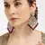 Luxurious maroon chandelier earrings - traditional indian statement jewelry for wedding & festival elegance