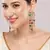 Luxurious multicolor cascade earrings - crystal-embellished statement earrings for wedding & festival glamour