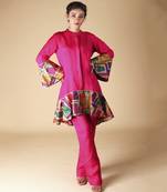 Pink organza coord set