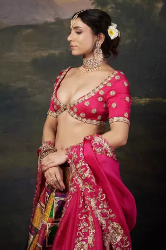 Heavy Zardosi Work Bridal Lehenga Set