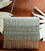 Silver hinted kasse silver nayaab by sonia