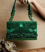 Green ornate radiance kasse emerald allure nayaab by sonia