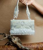 Silver ornate radiance kasse silver mist nayaab by sonia