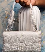 White ornate radiance kasse snow pearl nayaab by sonia