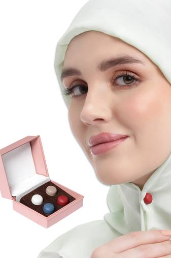 Magnetic hijab pins set of 4     strong no - snag hijab magnets for women | premium fabric