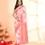 Women's off white red cotton silk jamdani saree without blouse