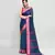 cotton silk charcoal handloom saree with blouse piece