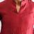 Pink embrodiered georgette tissue kurta (with slip)