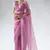 ready to wear pink organza silk saree with unstitch blouse