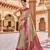 Cream zari tissue solid banarasi silk blend woven jacquard work designer saree