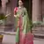 Green zari tissue solid banarasi silk blend woven jacquard work designer saree