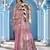 Baby pink soft silk blend butti banarasi silk blend zari jacquard work designer saree