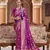 Rani pink soft silk blend patola zari jacquard work designer saree