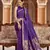 Purple soft silk blend kanjivaram zari jacquard work designer saree