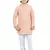 Beige viscose chikankari embroidered sequins kurta and pyjama set for boys