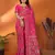 magenta soft silk blend meenakari weaving work pashmina saree