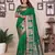 green soft silk blend solid self jacquard weaving banarasi saree