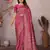 rani pink soft silk blend meenakari weaving work pashmina saree