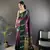 plum soft silk blend butti zari weaving banarasi saree