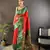 red soft silk blend butti zari weaving banarasi saree