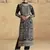 Black embroidery sequence work chinon salwar kameez ( full-stitched free size )