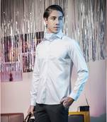 Light blue plain cotton men's shirt