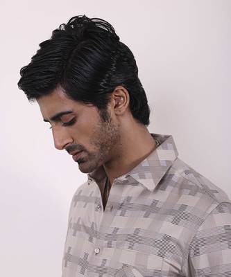 Multi-color printed cotton men's shirt 2