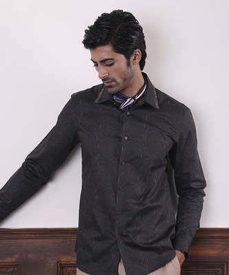 Multi-Color Floral Printed cotton men's shirt 1