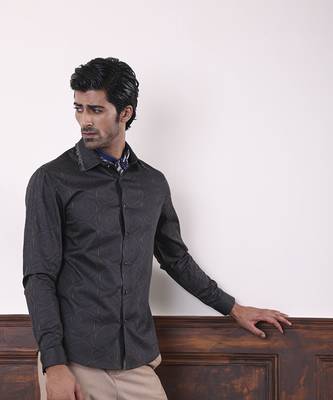 Multi-Color Floral Printed cotton men's shirt 5