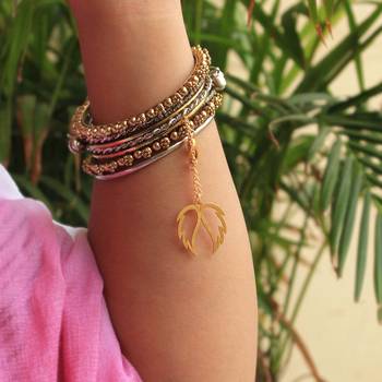 Angel wings watch charm 2