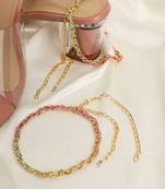 The golden rainbow heel wrap - set of 2