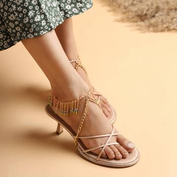 Colorful golden cascade heel harness - set of 2 3