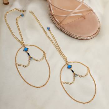 Royal shimmer gold prism heel wrap - set of 2 1