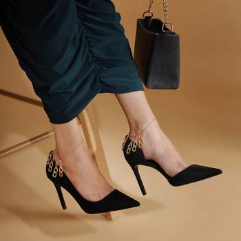 Blush and bold chain heel wrap - set of 2 1